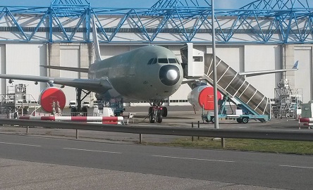 L'avion tout juste sorti de la chaîne de montage