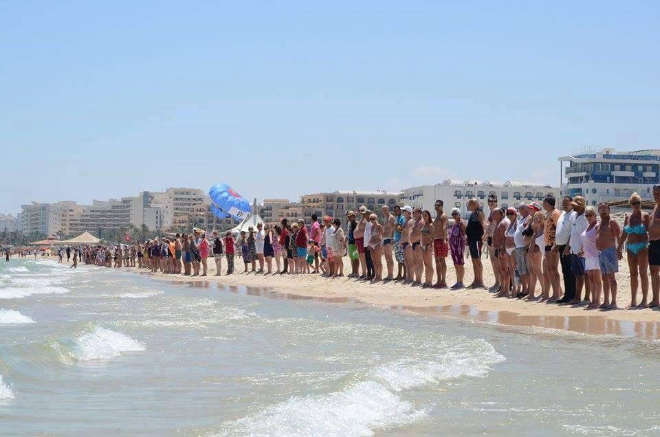 Sur la plage de Port El Kantaoui.