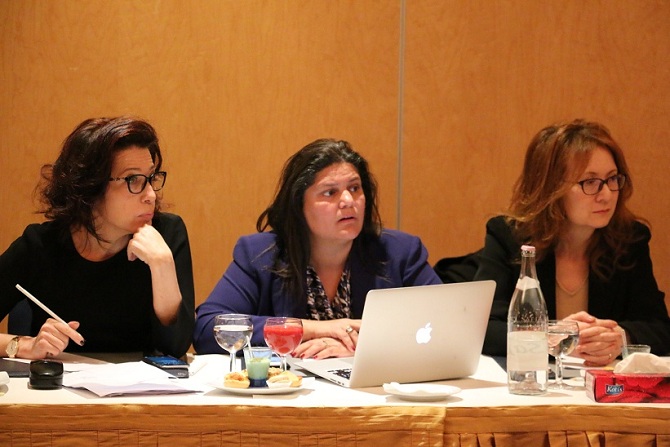 Entrée très remarquée de la gente féminine au sein de la FTH avec Rym Belajouza (à dr.), Mouna Ben Halima (au centre) et Dora Miled.