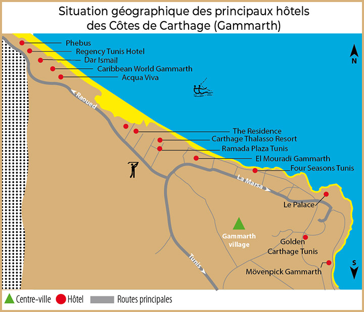 carte-situation-hotels-banlieue-nord-tunis